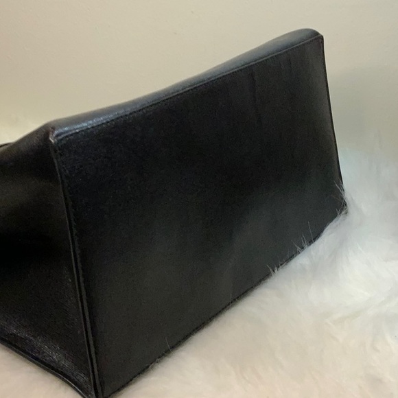 FURLA Sally Saffiano Leather Tote (EUC) Black - Picture 16 of 17